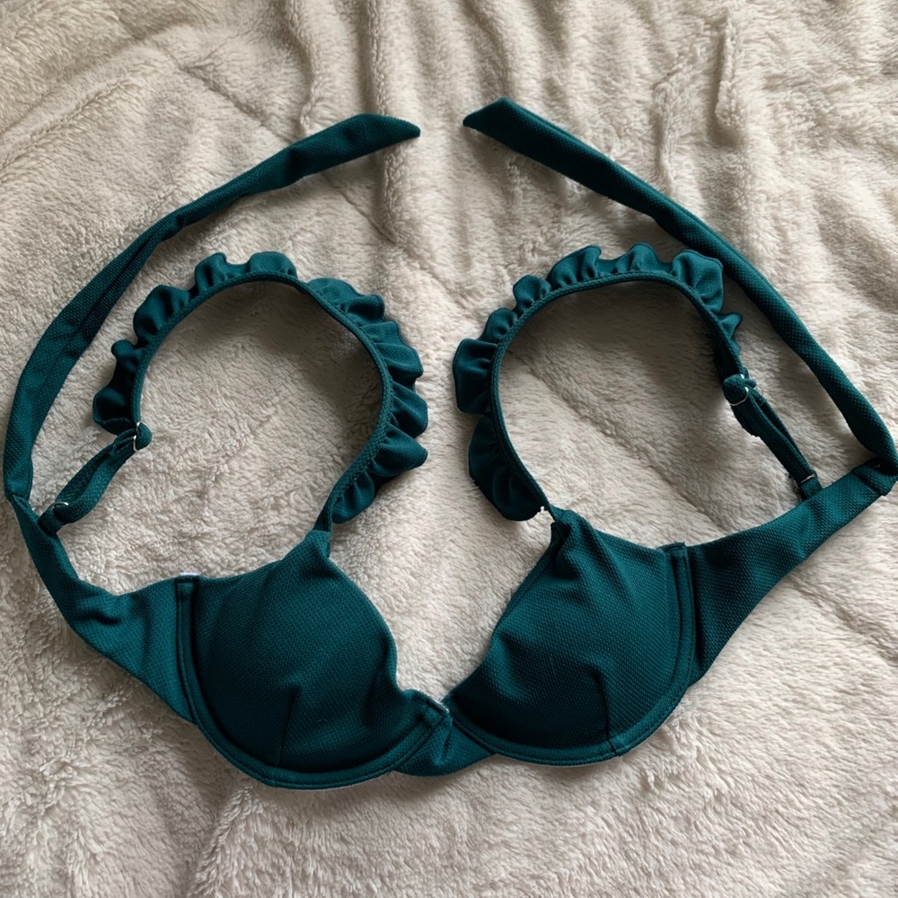zaful green bikini top
